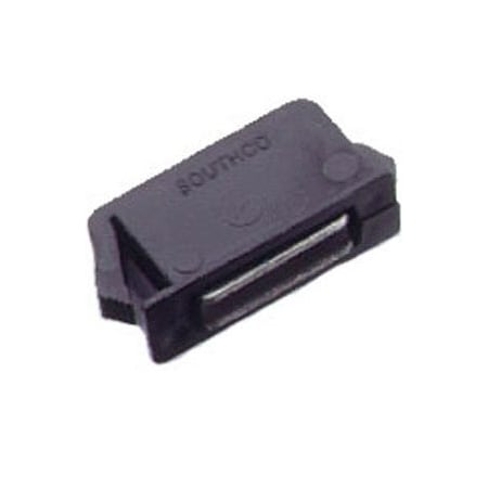 Southco Magnetic Latch, Snap-In- Rectangular hole, 8 N 1.8 lbs. Rated Load, Small Size, Black 02-10-301-10