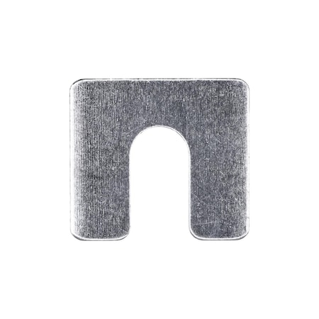 Auveco Shim 1 1/4in x 1 1/8in x 1/16in with 3/8in Slot Zinc, 100PK 3155