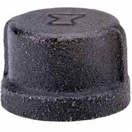 Anvil 1 in. Black Malleable Cap - 150 PSI B1754459
