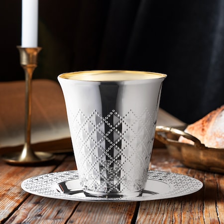 Smarty Had A Party 5 oz. Shiny Metallic Aluminum Silver Round Plastic Kiddush Cups (300 Cups), 300PK 2688-CASE