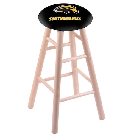 Holland Bar Stool Co Maple Counter Stool, Natural Finish, Southern Miss Seat RC24MSNat
