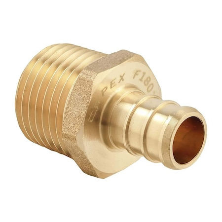 Thrifco Plumbing 1" x 1" Brass Male Adapter F1807 x MPT Lead Free - (PEX B) 7910191