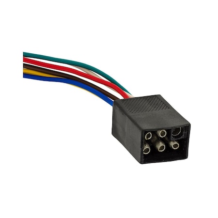 Auveco 6 Way Male Trailer Connector, 5PK 11434