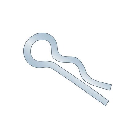 Huyett Bridge Pin, Zinc Plated Spring Steel, 0.035 in Wire Dia x 0.438 in Length x Fits 1/16 in Shaft BP-123