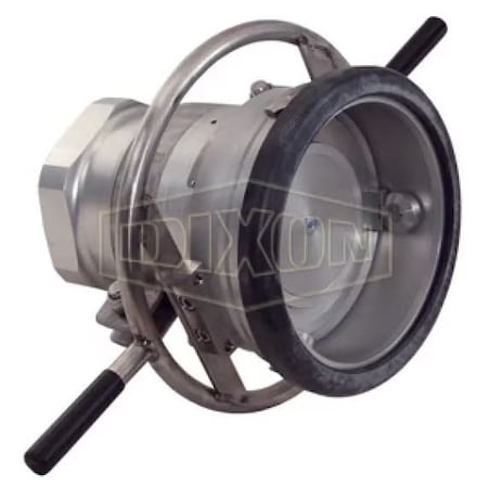 Dixon Mann-Tek by Mann Tek Dry Disconnect Coupler Hose Unit with FKM FPM Seals, 6 in Nominal, Aluminum, DDC600AL
