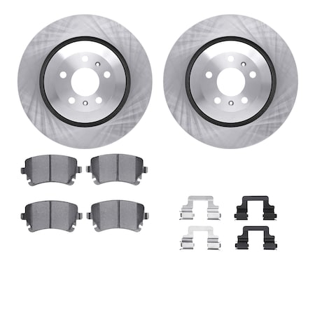 Dynamic Friction Co DFC Brake Rotor with 5000 Brake Pads and Hardware Kit 6512-73312
