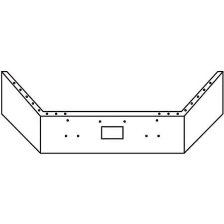 Replacement For Peterbilt 357 Sba Year 2000 16 In Break Back Open End Bumper Wtow