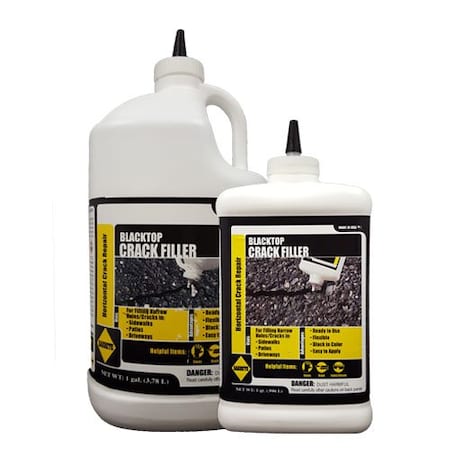 Sakrete Crack Filler, Bottle, Black, Blacktop Crack Filler 120039