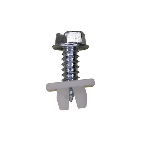 Auveco Slotted Hex Washer Head License Plate Screw & Nut Kit #14 x 3/4in, 50PK 23280