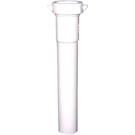 Westlake Pipe & Fittings 1-1/4'' ODx8'' L Wht Plastic Extension Tube 3/1/4343