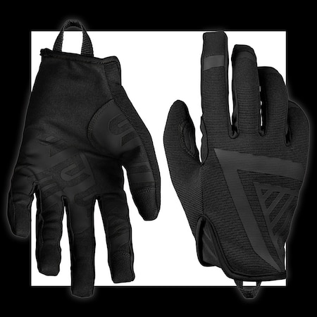 Glove Station Suede Palm, Breathable Spandex, Two Way Strech, Black L GS-MIL437-BK-L