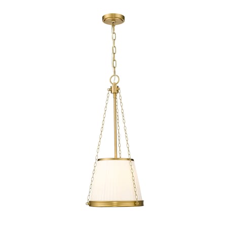Z-Lite Madeline 4 Light Pendant, Modern Gold/White, 12 In W x 26.75 In H 1954P12-MGLD
