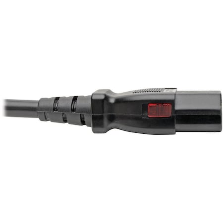 Eaton Tripp Lite Series Computer Power Cord, NEMA 5-15P to Locking C13 - 10A, 125V, 18 AWG, 6 ft. P006-L06