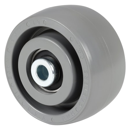 Zoro Select Caster Wheel, 4"dia, 1,050 lb, Gray GTB-0420-08