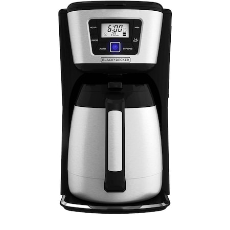 Black+Decker 12 cups Black/Silver Coffee Maker CM2035B-1