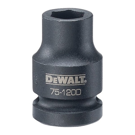 Dewalt Drive Impact Socket, 6PT 1/2, 7/16in SAE DWMT75120OSP