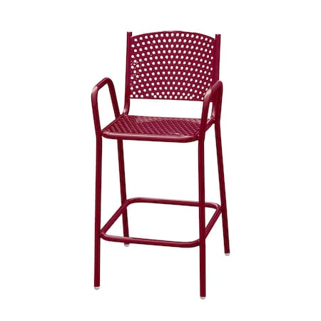 Leisure Craft 42" Tall Bar Height Perforated Chair, Burgundy C2-PERF-BURGUNDY