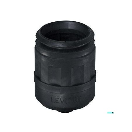 Leviton Boot for Straight Blade Plug, Black 6017