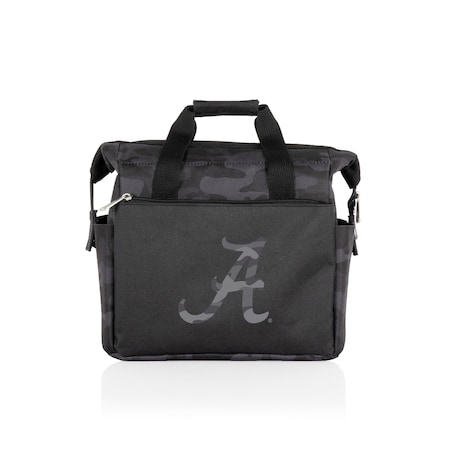 Picnic Time Family Of Brands NCAA Alabama Crimson Tide On The Go Lunch Bag Cooler - Soft Cooler Lunch Box, Black Camo 510-00-182-004-0