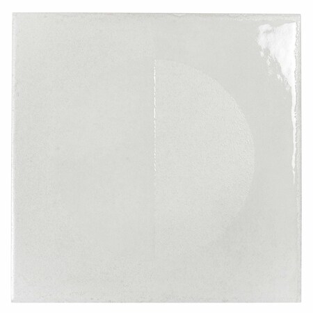 Apollo Tile Cadence 8x8 Crisp White Porcelain Square Motif Wall and Floor Tile (12.49 sq ft/case), 29PK APLBTN88CERDEC