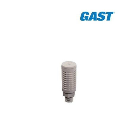 Gast Sound Shield Kit Silencer, Round, Screw-On, 1/4 in NPT Outlet, 2.52 in H AS321