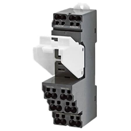 Omron LY, pshin socket, 2 pole, lever PTF-08-PU