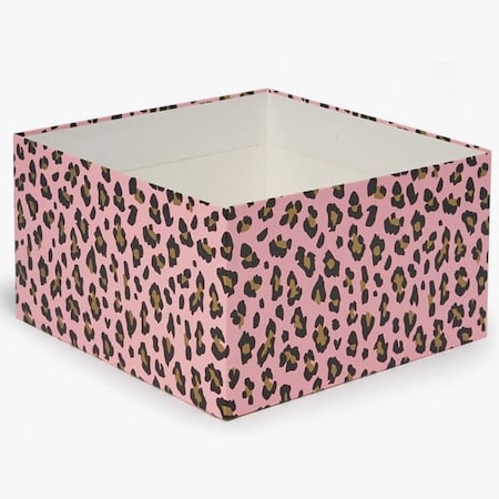 Nashville Wraps Lipstick Leopard Box Base, 10x10x5.5, 25PK GBB10LPL