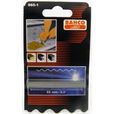 Bahco 2-1/2 Inch  Wavy Replacement Blades For 650 & 665 Scraper, 5PK BAH865-1