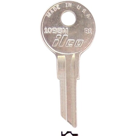 Kaba Ilco Briggs B1 Nickel Plated Lawn Mower Key, 1098M, 10PK AL2830214B