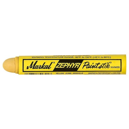 Markal SolidPaintMarker, 4-3/4inL, Yellow, Paint 51321G