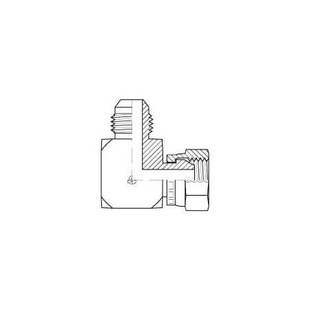 Adaptall 90 Degrees MALE JIC X FEMALE BSPP (SWIVEL) ELBOW 1/4 in 1/4 in 9056-04-04