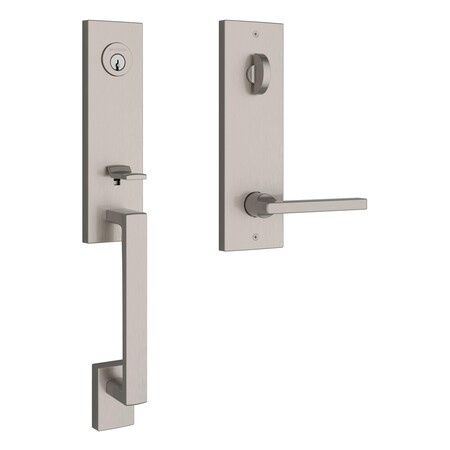 Baldwin Emergency Egress Seattle Handleset with Square Lever and Contemporary Square Escutcheon with 6AL EESEAXSQUCQE150S