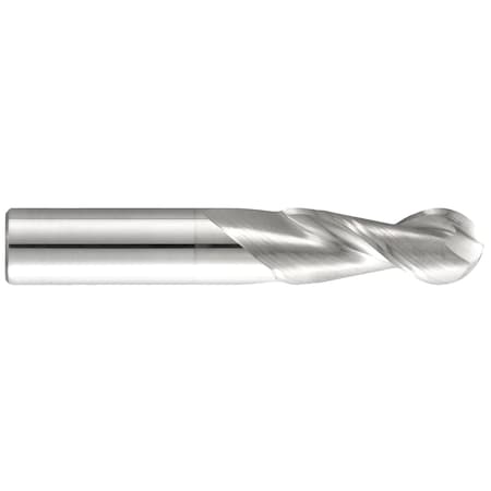 Garr Tool High Performance End Mill, Ball End Center Cutting, Series: 142B, 5/16 in Cutter Dia 42902