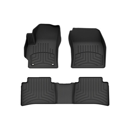 Weathertech Black, Front and Rear FloorLiner HP 441539-1-3IM