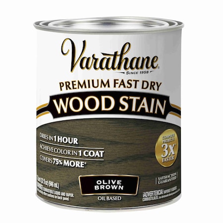 Varathane Premium Fast Dry Wood Stain, Olive Brown, 1 Quart 245344