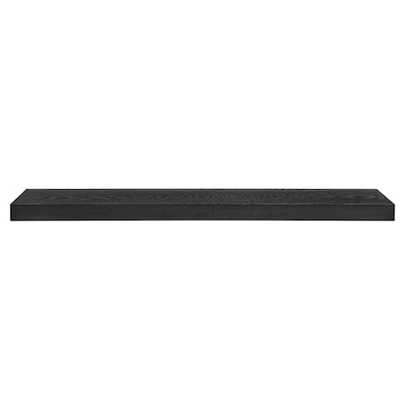 Homeroots 43in Black Wooden Floating Shelf 400830