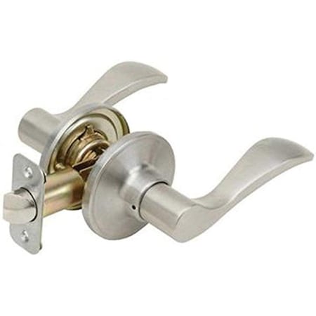 Tento Campait Right Hand Naples Lever with Round Rose Privacy Lockset Grade 3, Satin Nickel TE3236133
