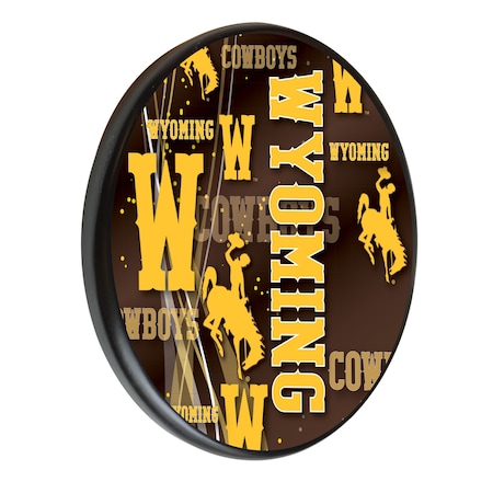 Holland Bar Stool Co University of Wyoming 13" Solid Wood Sign WSgnPBlkWymng