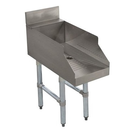 Advance Tabco Stainless Underbar Recessed Drainboard CR-GS-12