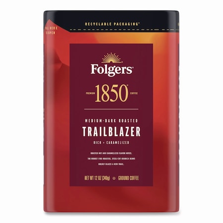 1850 Trailblazer Roast Ground Coffee, 12 oz Canister 2550062881