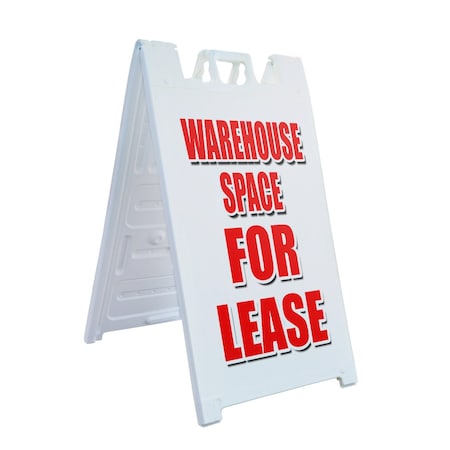 Signmission Warehouse Space For Lease, A-Frame & 2 Sign Inserts, Heavy-Duty Plastic Frame SBHD-C-2436-Warehouse Space For Lease