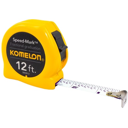 Komelon 12 ft. Tape Measure, 5/8" Blade SM3912