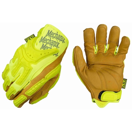 Mechanix Wear CG40-91 Mechanics Gloves, Pigskin Palm, TrekDry Back, 8, High-Visibility Yellow CG40-91-008