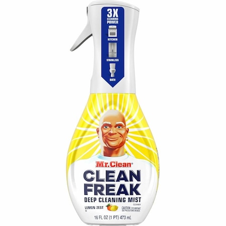 Mr. Clean Deep Cleaning Mist, Trigger Spray Bottle, 16 oz, Lemon, 6 PK 79129