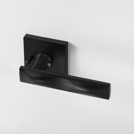 Mcbowery Essex Matte Black Combined Bed/Bath & Hall Closet Modern Door Handle (Privacy/Passage) MB-1105PVMB-RH