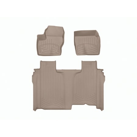 Weathertech Tan, Front and Rear FloorLiner HP 451436-1-5IM