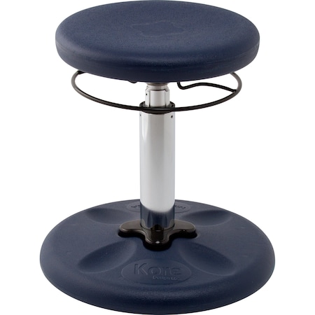 Kore Design Kids Adj. Standard Wobble Chair for Schools, Classrooms, 14-19in tall, Active Seating, Dark Blue 803922