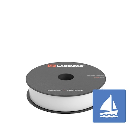 Labeltac Marine Supply 1in x 150ft LT4/Pro X, White LT102MN