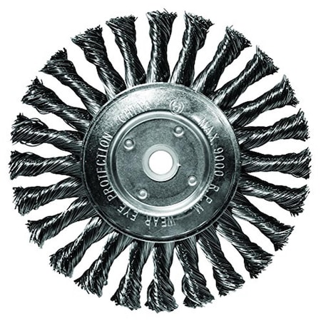 Century Drill & Tool 6 x 0.5 x 0.63 in. Knotted Bench Grinder Wire Wheel, 2PK CY76865