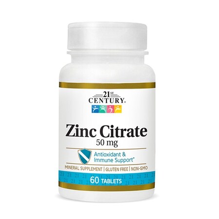21St Century Zinc Citrate, 50mg, 60PK 74098528026